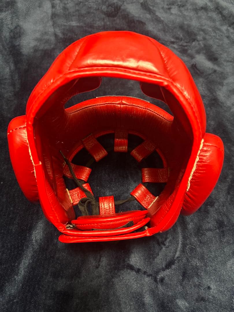 【新品未使用】WINDY ボクシングヘッドギア レッドヘッドガード　Lサイズ