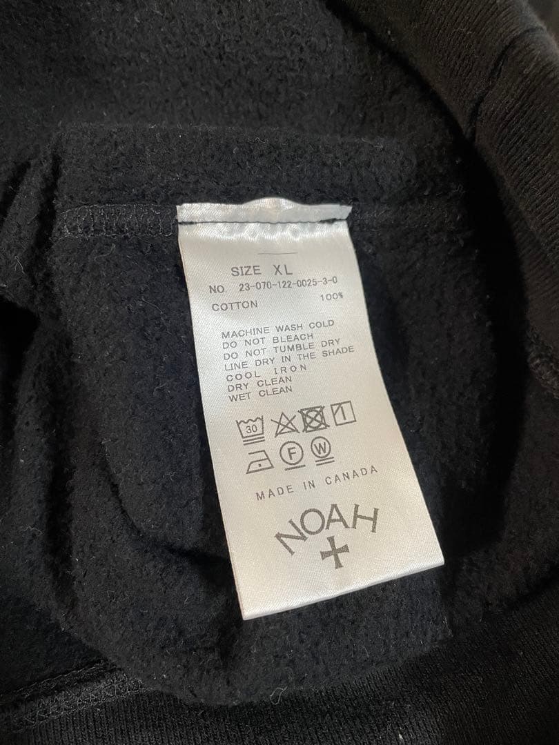 NOAH クルーネック　スウェット　XL ブラック