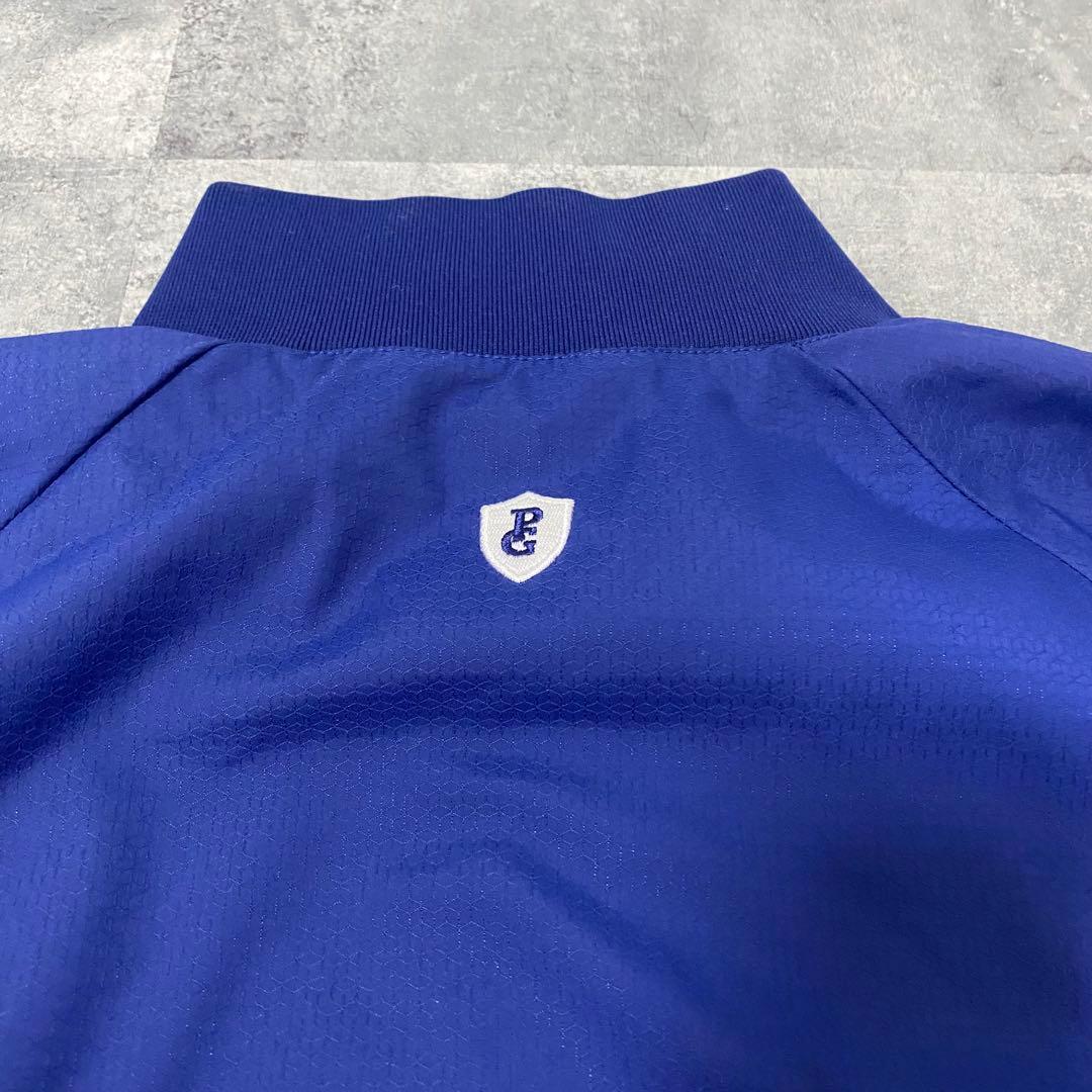 【新品】パーリーゲイツ　セットアップ　ブルゾン　パンツ　防水　ブルー　Mサイズ