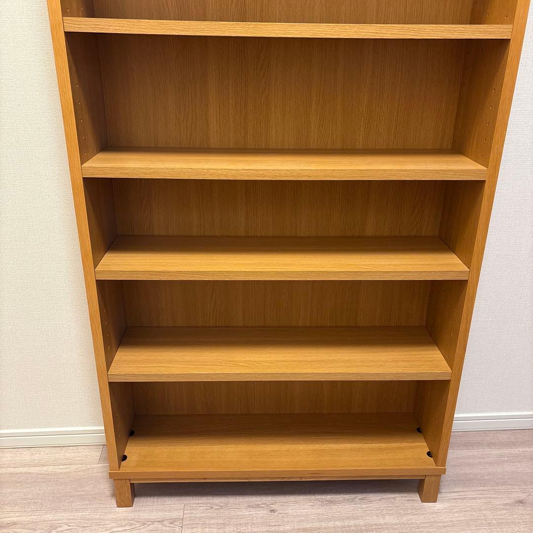 【無印良品】オーク材薄型ラック・ワイド大・奥行２２ｃｍ②