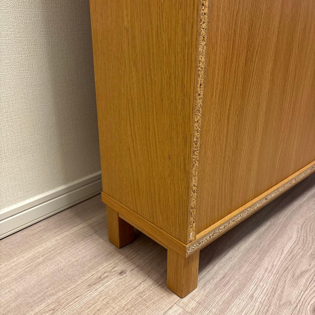 【無印良品】オーク材薄型ラック・ワイド大・奥行２２ｃｍ②