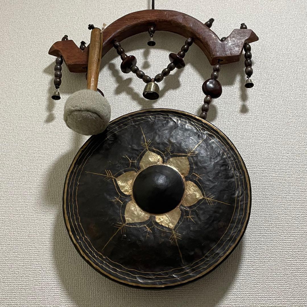 タイ ゴング　直径36cm 重量3 kg / 音程F-3 (マレット付属)