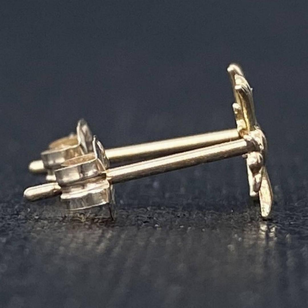 AVALANCHE 10K ゴールド クロス デザイン ピアス 2個 セット