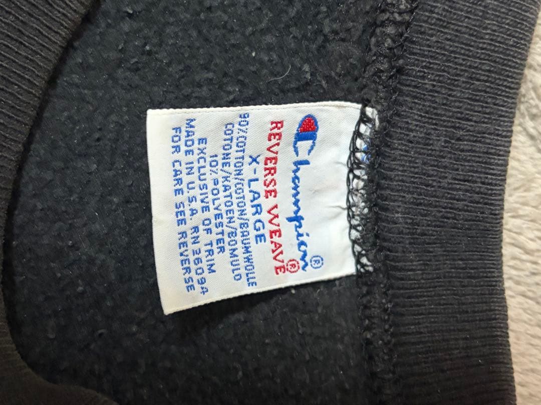 m*様 【XL】90s リバースウィーブ usa製 ブラック