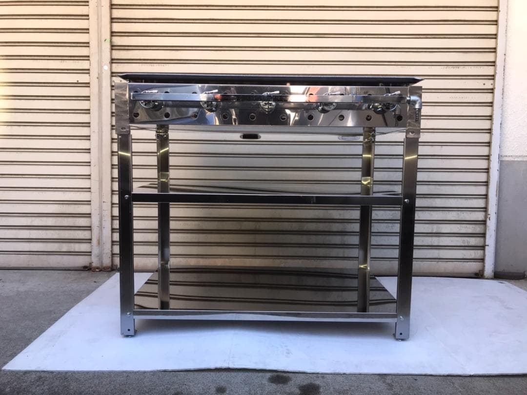 ９０×５５【新品　グリドル　鉄板焼　グリラー】台付　天板１枚　お好み焼きそば　祭