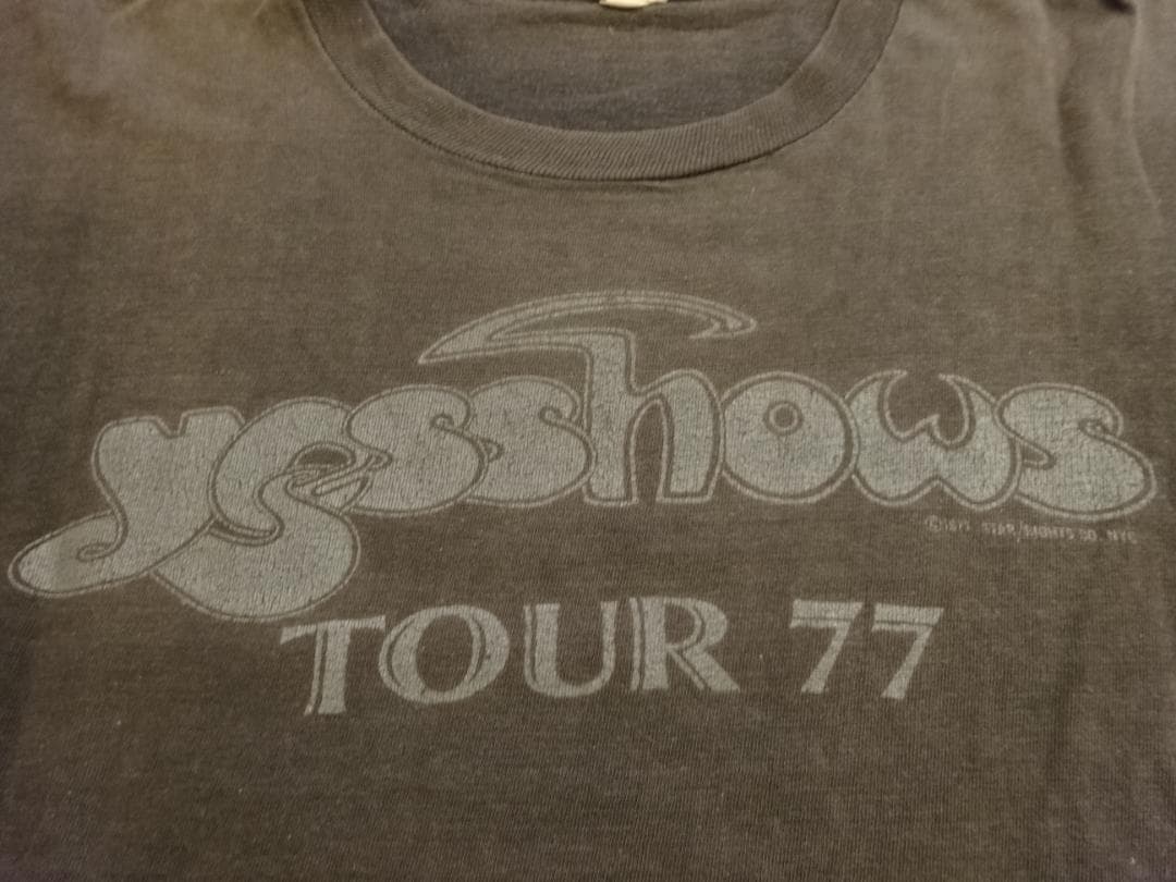 スペシャル　激レア　鬼フェード　１９７７年　YES　ツアーT　イエス