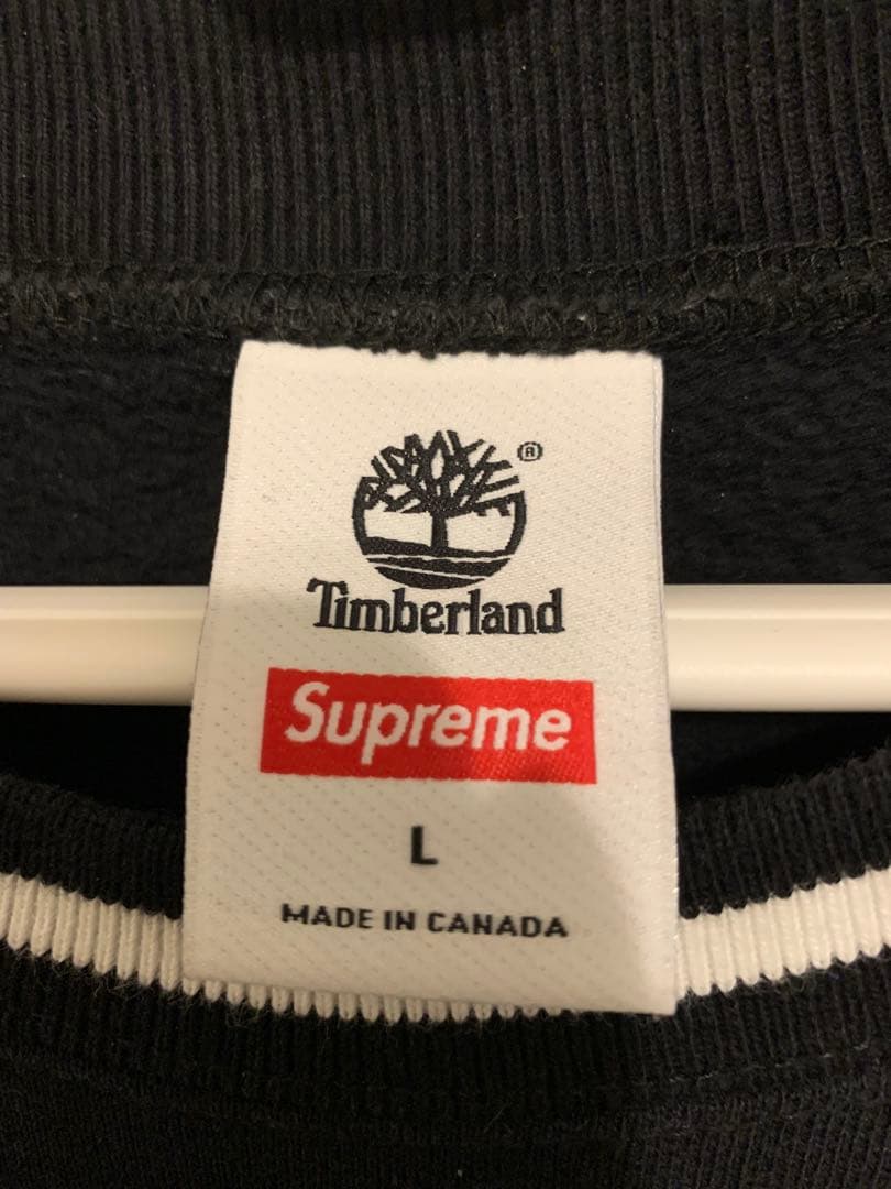 【レア】SUPREME × Timberland Crewnek L ブラック