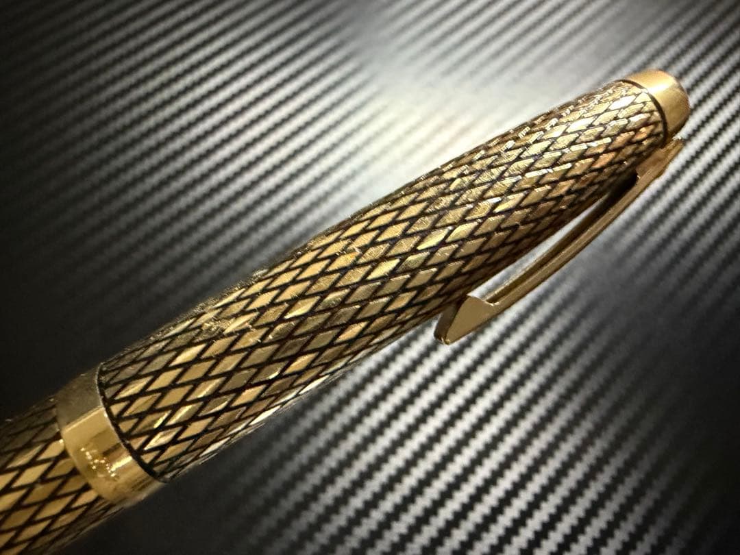 極美品 シェーファー インペリアル ゴールド 万年筆 EF 極細字