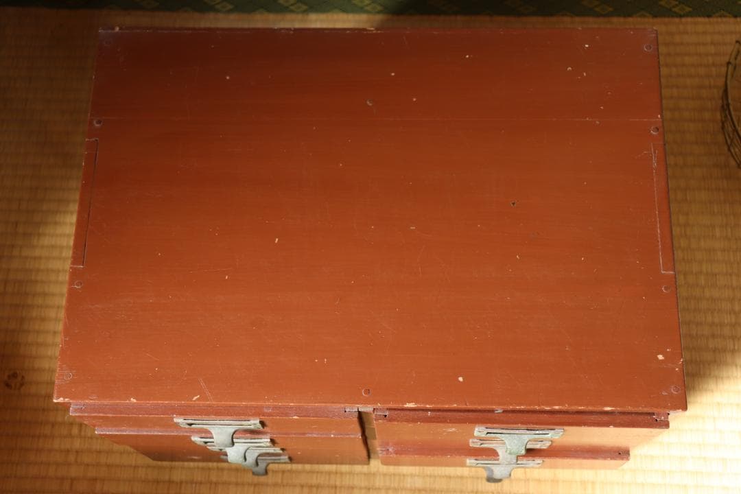 レトロ　木製　小引出し　文具整理　お子様の玩具整理