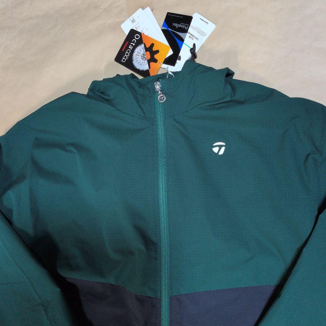 テーラーメイド:レディース:Lサイズ:フルジップ フーディー:グリーン/ネイビー