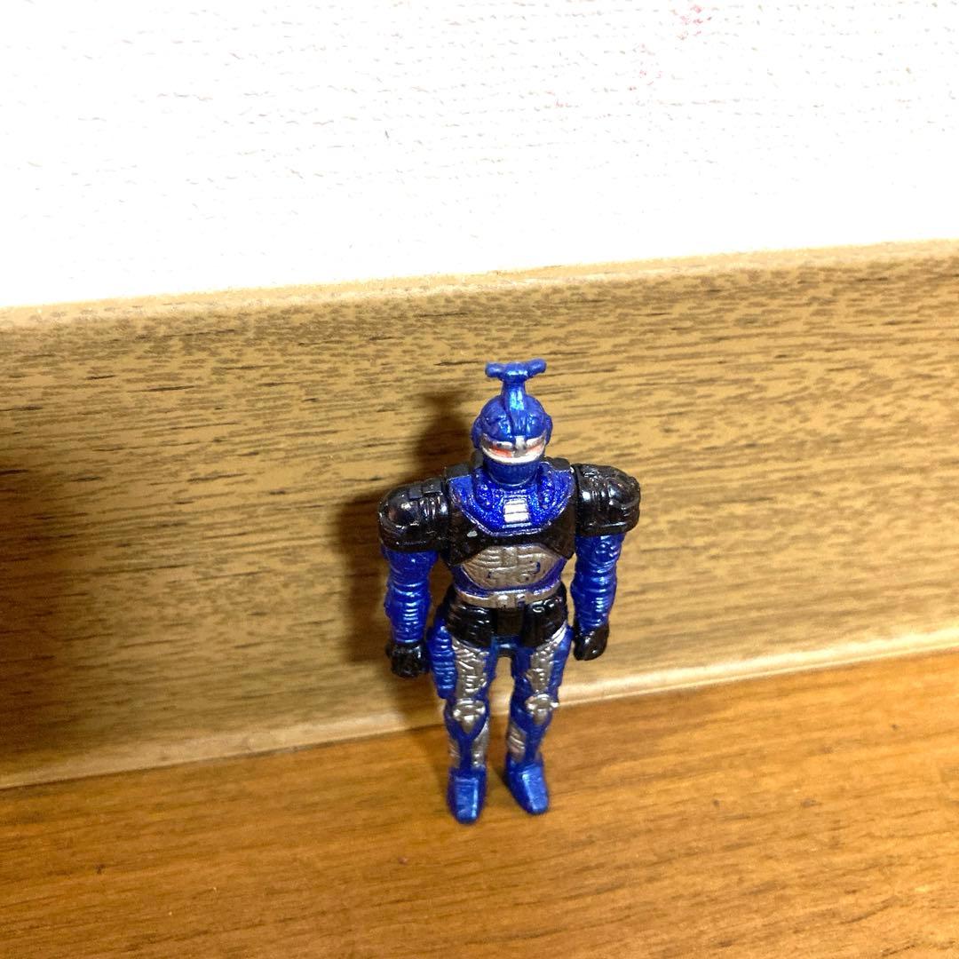 ブルービート フィギュア 重甲ビーファイター カブト 当時物 メタルヒーロー 青