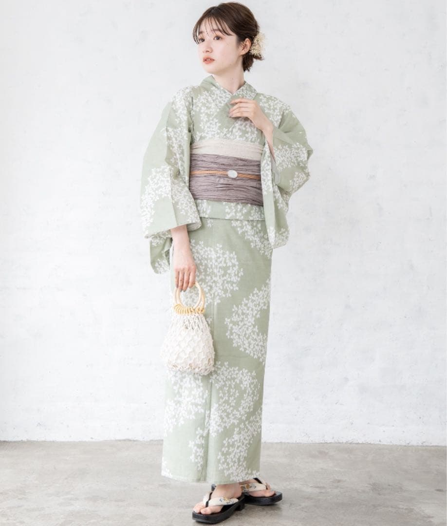 ☆ゆかた館グレース☆こだわり浴衣5点セット Mサイズ