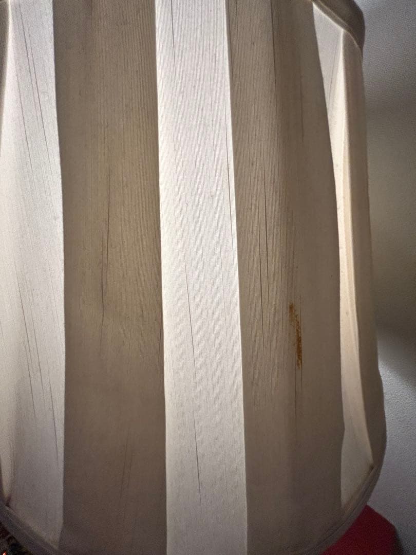 フェントン ホブネイル風 ミルクガラス ランプ　ライト fire king