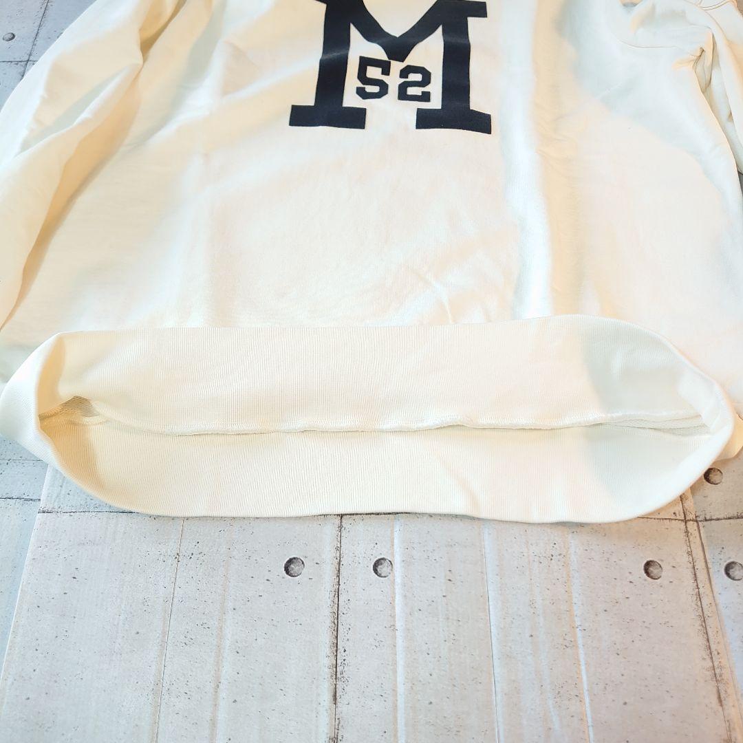 XL モンクレール スウェット トレーナー ワッペン ロゴ 長袖 白