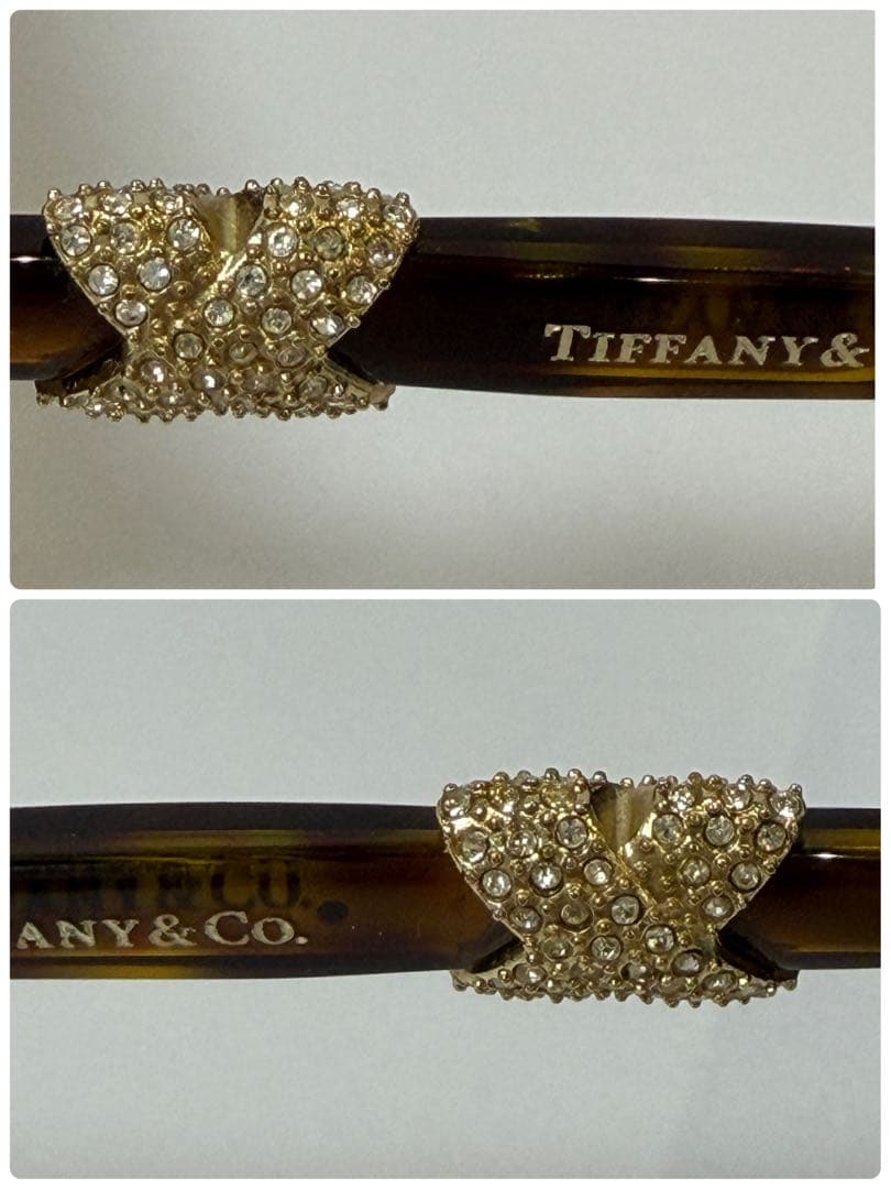 ティファニー TF4108 サングラス クロス スワロフスキーべっ甲 付属品完備