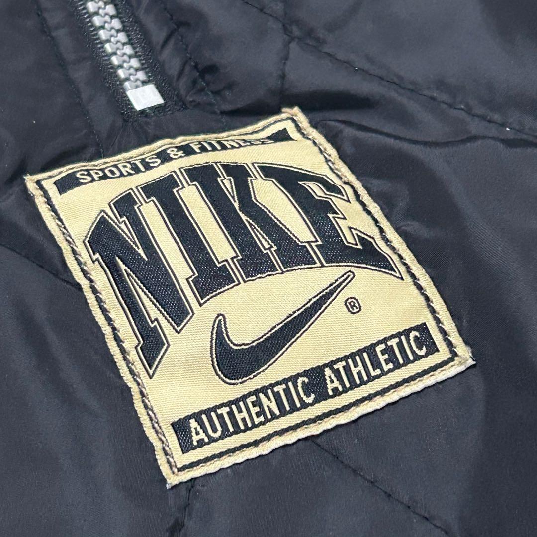 90s NIKE キルティング ナイロンジャケット リバーシブル　銀タグ