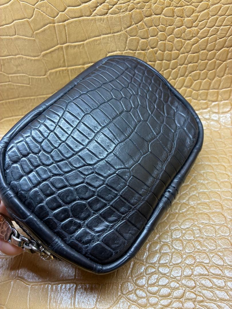 7SENSE セブンセンス クロコダイル ポロサス 小物入れ レザー ポーチ