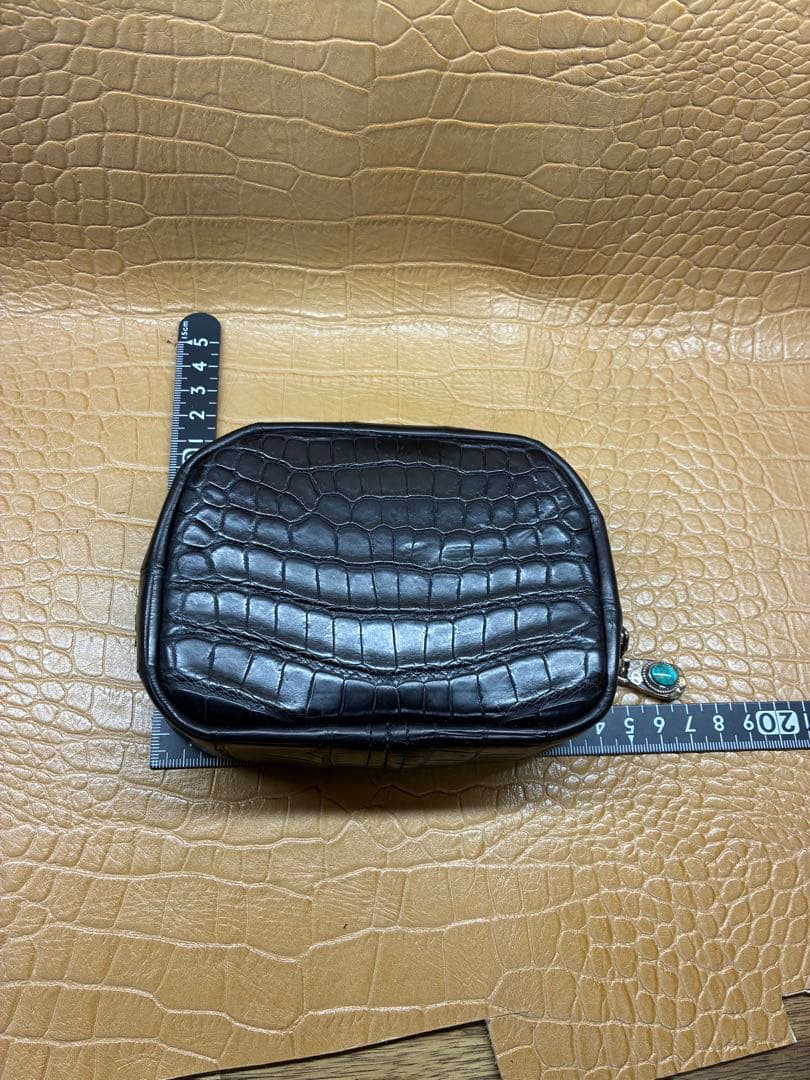 7SENSE セブンセンス クロコダイル ポロサス 小物入れ レザー ポーチ