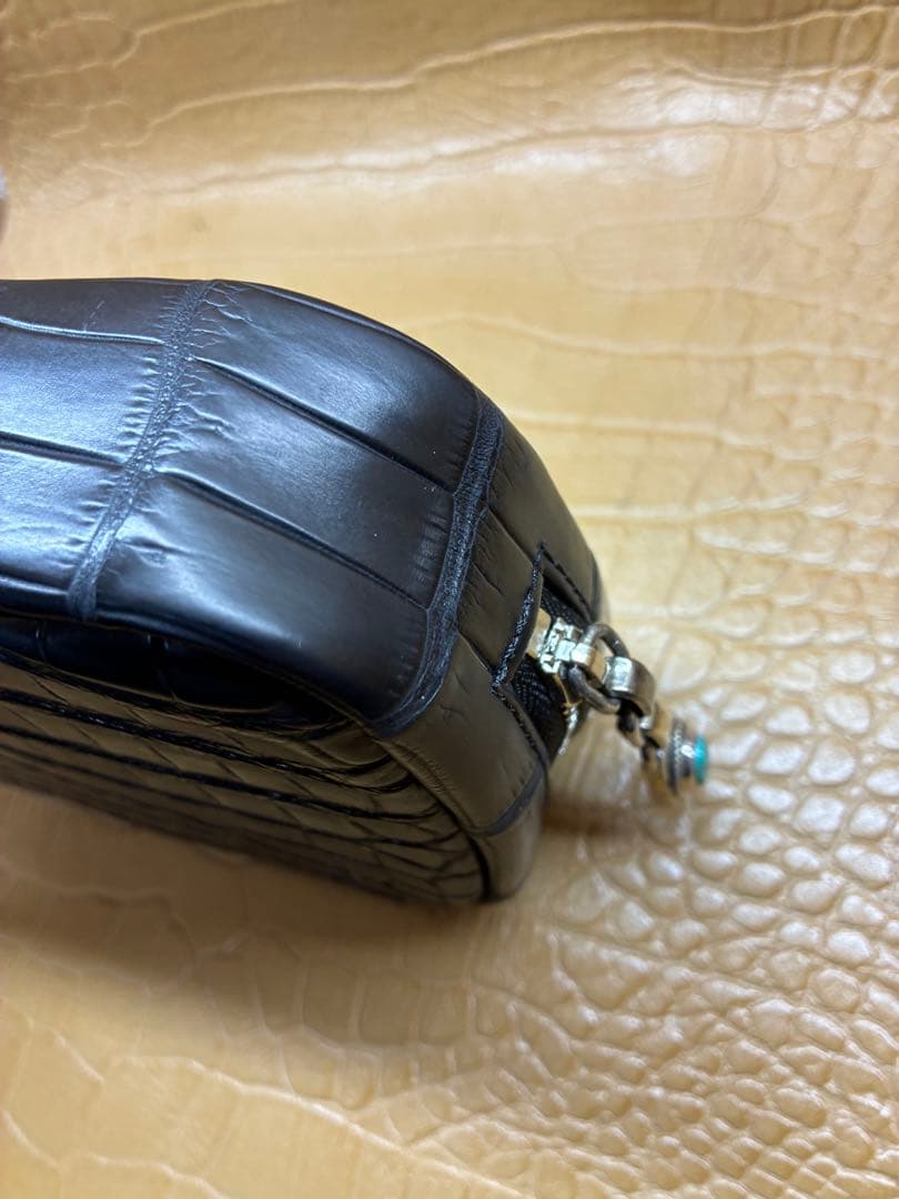 7SENSE セブンセンス クロコダイル ポロサス 小物入れ レザー ポーチ