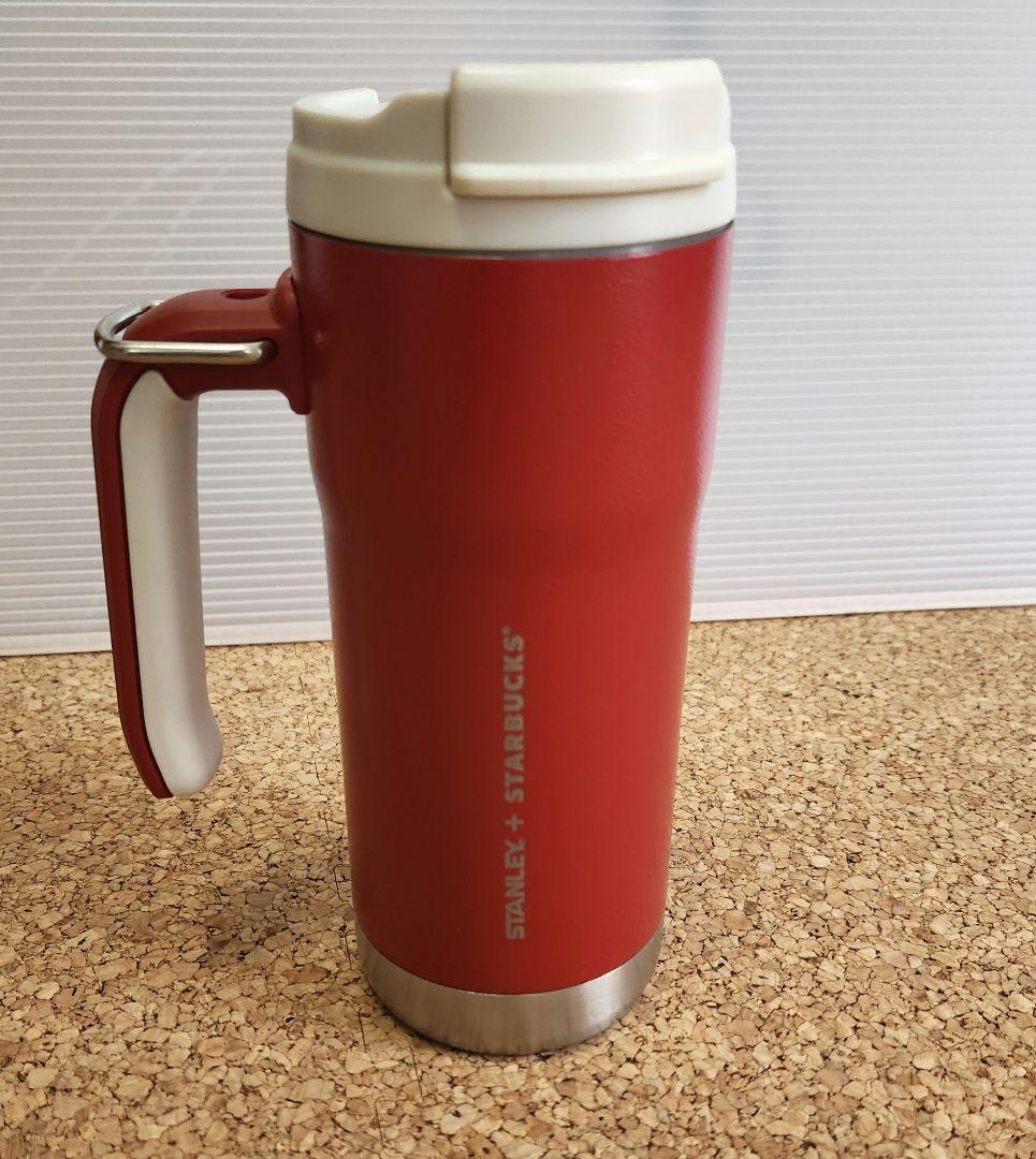 STANLEY スタバコラボ　グリップハンドルステンレスタンブラー　赤