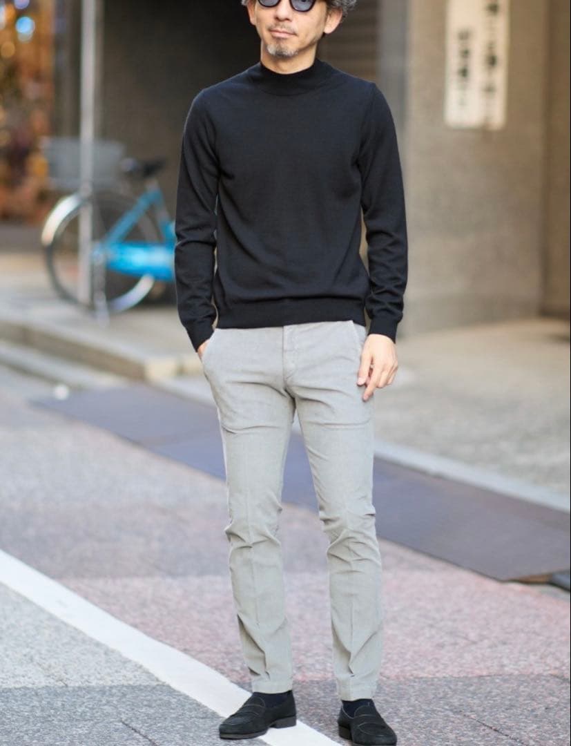 【着用１回のみ】ZANONE 12ゲージモックネック25AW 44 定価5.4万