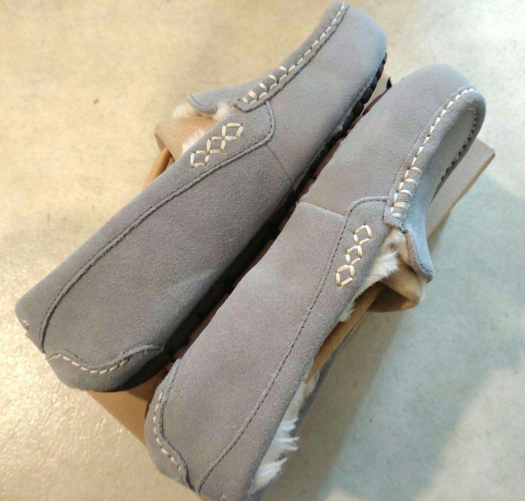 UGG モカシン　ANSLEY(LIGHT GREY) 23cm(サイズUS6)