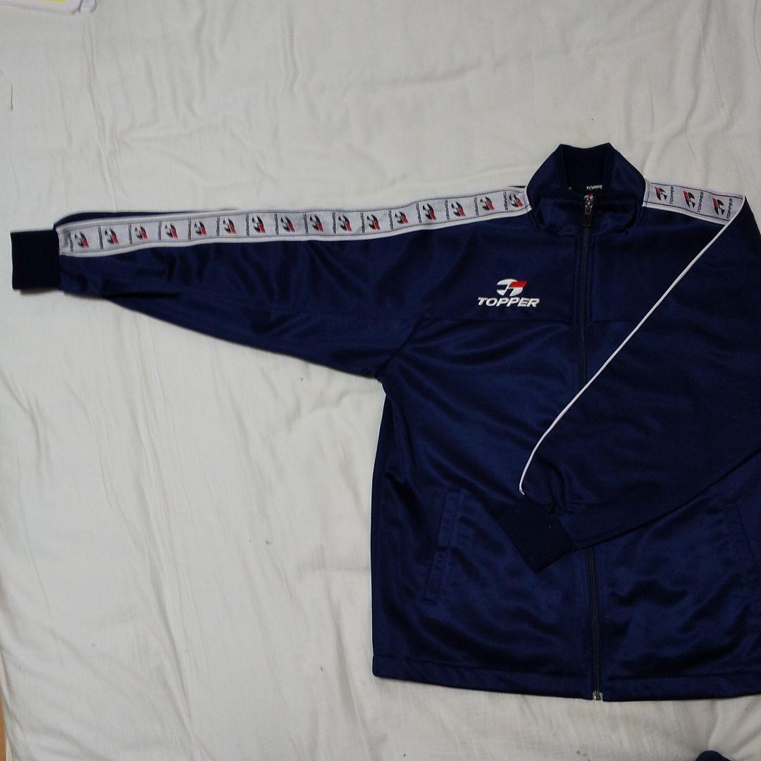 美品 TOPPER トッパー ジャージ 上下 セット「Ｌ」紺 ネイビー 美品