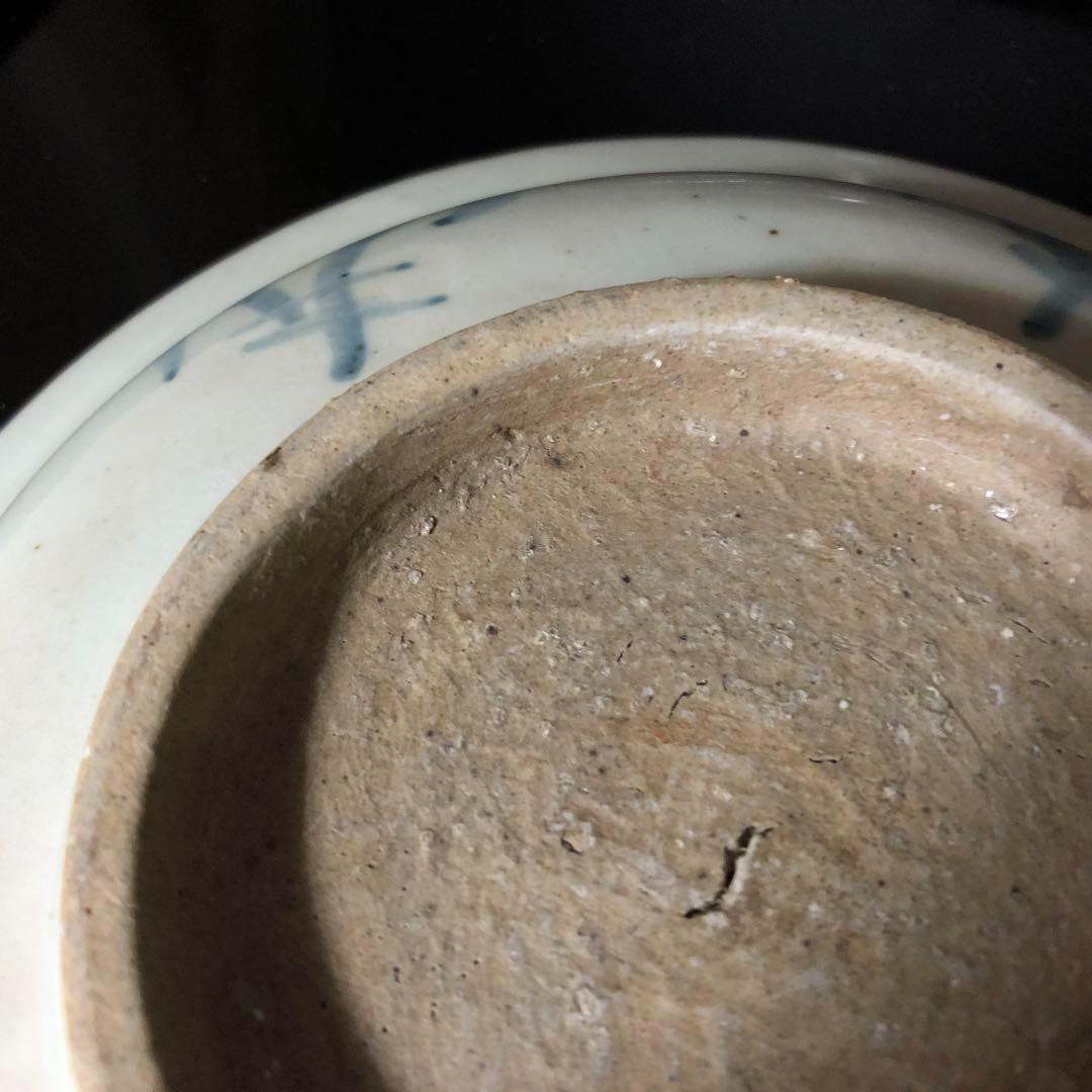 ◆126◆　初期伊万里　染付獣紋絵皿　古伊万里　骨董　九谷　江戸