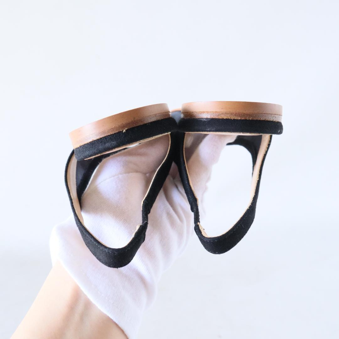 未使用ファビオルスコーニバックストラップチュールサンダル35/22-22.5cm