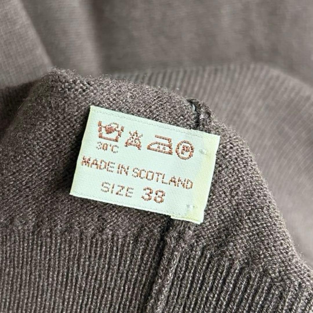 極美 スコットランド製 DRAKES カシミヤ ニットベスト 38 ドレイクス