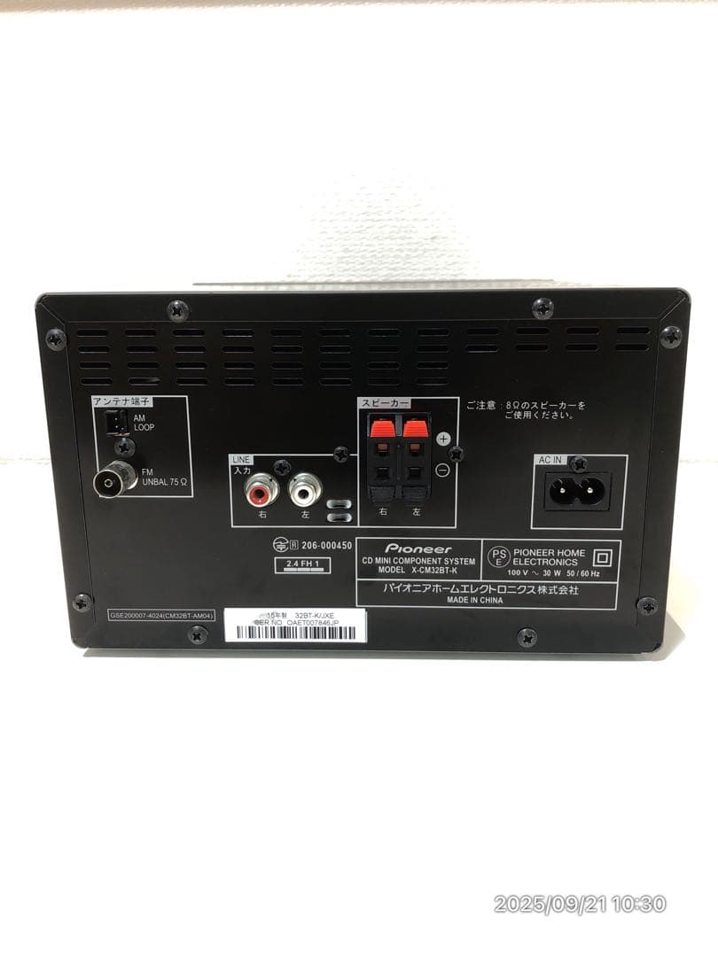 【推奨美品】pioneer X-CM32BT CD MINI コンポシステム