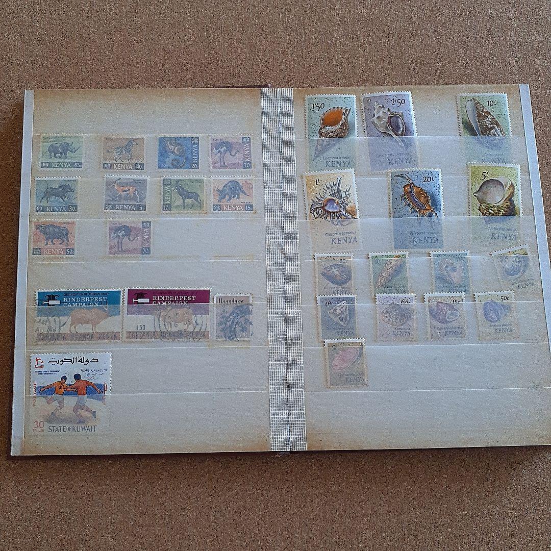 切手コレクション　タンザニア、ケニア、ウガンダ、ミャンマー等未使用・使用済混在