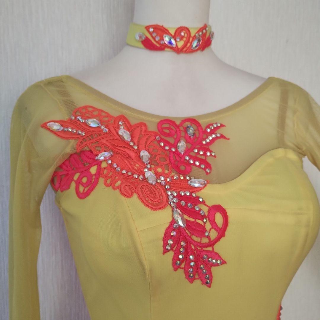 社交ダンス　ドレス　未使用 白樺ドレス　Ｓサイズ　スタンダード　フロート4本付き