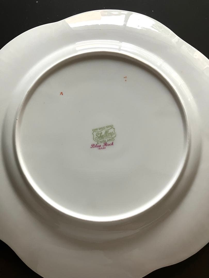 【希少品】　英国　シェリー　ブルーロック　 プレート3枚セット