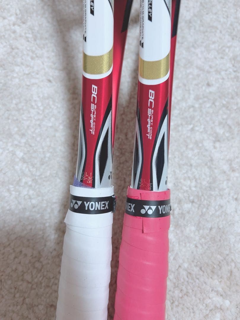 レーザーラッシュ　7v 2本セット　ソフトテニス　ラケット