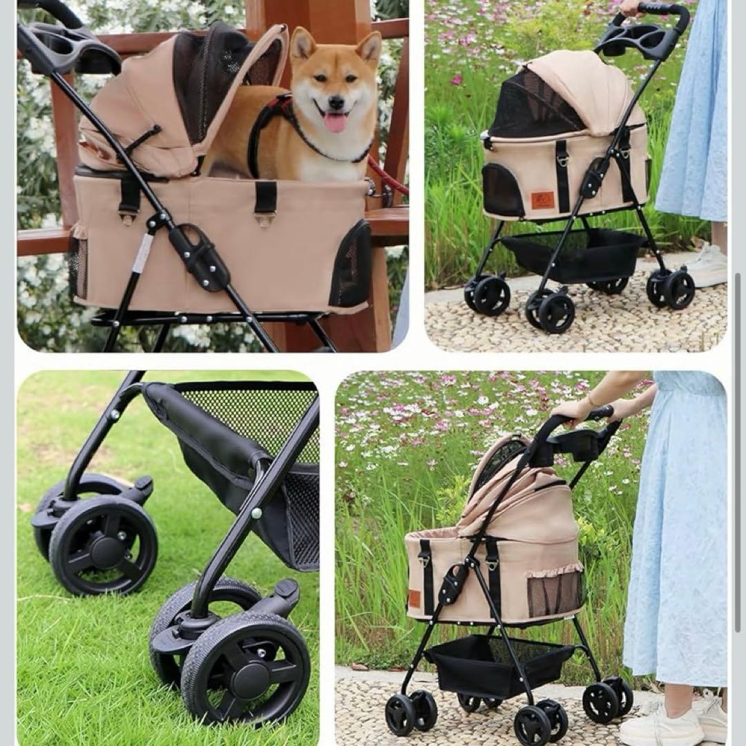 ゆう様❤️ペットカート犬用ベビーカー　猫兼用　3way折りたたみ式　軽量コンパクト
