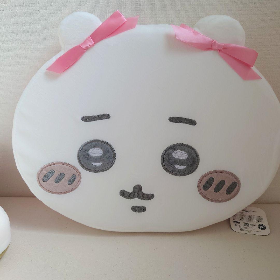 ちいかわ　低反発クッション　リボン　おかおBIGボストンバッグ