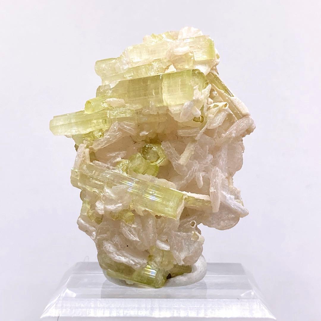 トルマリン　グリーントルマリン　クラスター　原石　鉱物標本　天然石　389