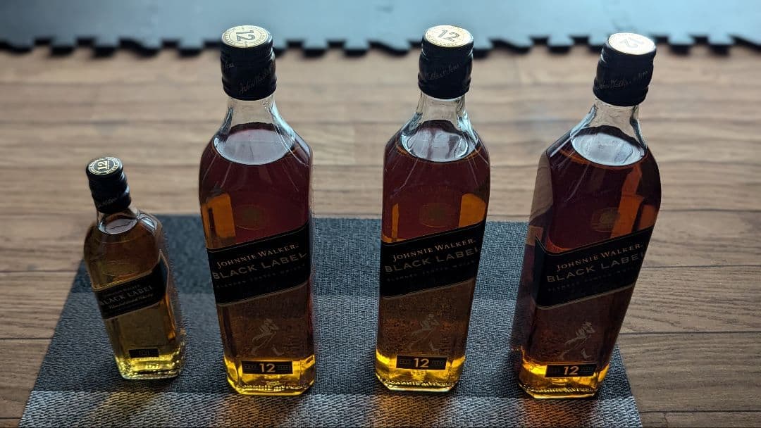 ジョニーウォーカー ブラックラベル 12年 4本セット　新品未開封