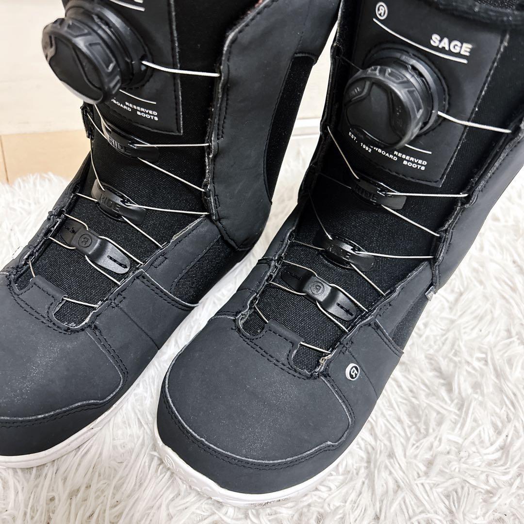 【極美品】RIDE SAGE ボア スノーボードブーツ 24.0cm