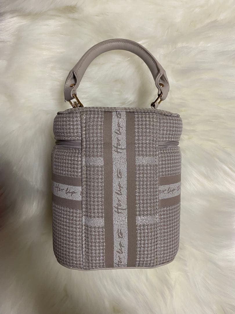 バッグ herlipto HLT Jacquard Vanity Bag pink