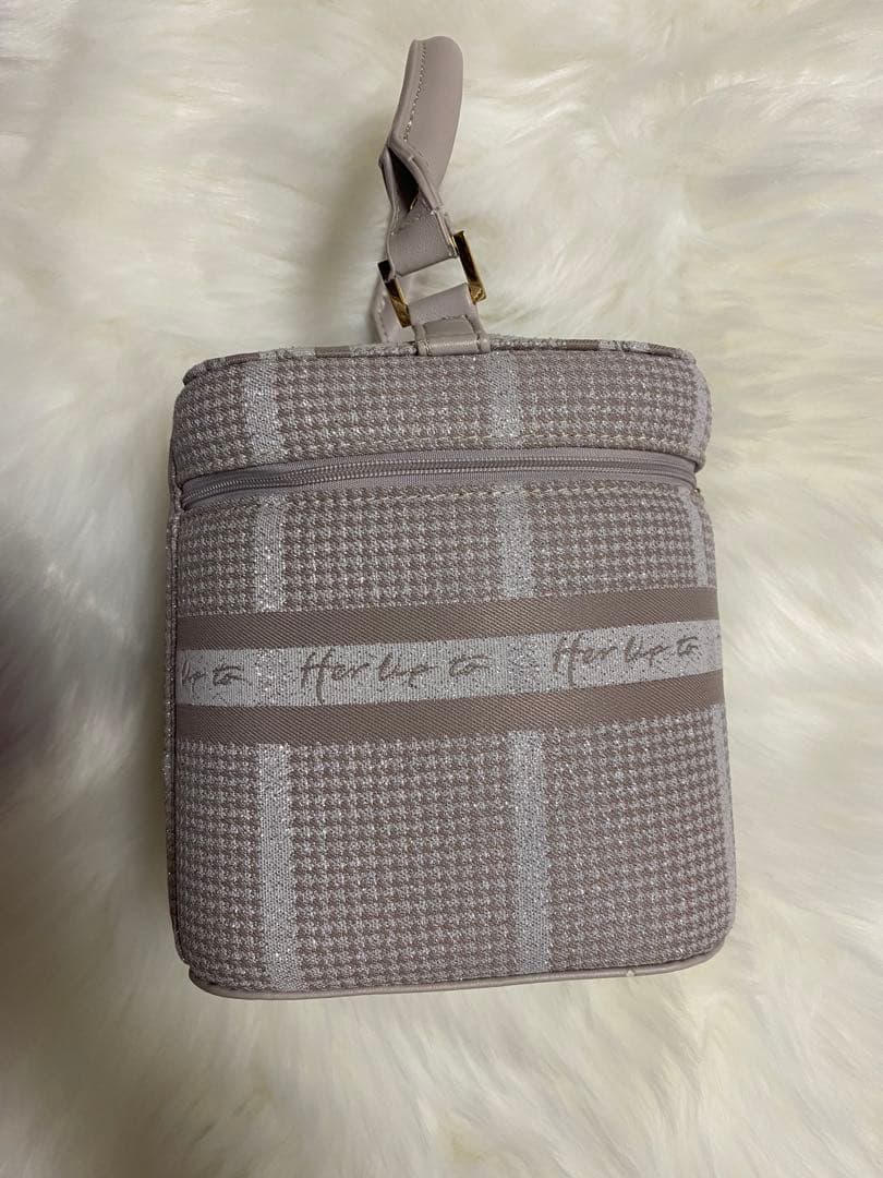 バッグ herlipto HLT Jacquard Vanity Bag pink