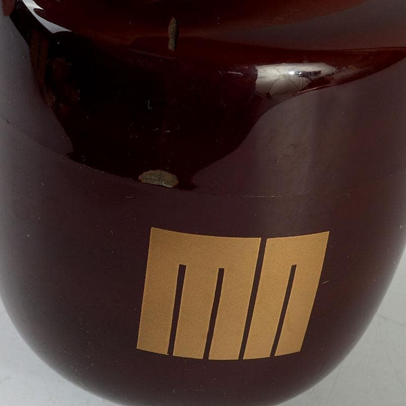 茶道具　山中塗　熊谷秀穂作　玄々斉好　溜塗　源氏棗　V　9436