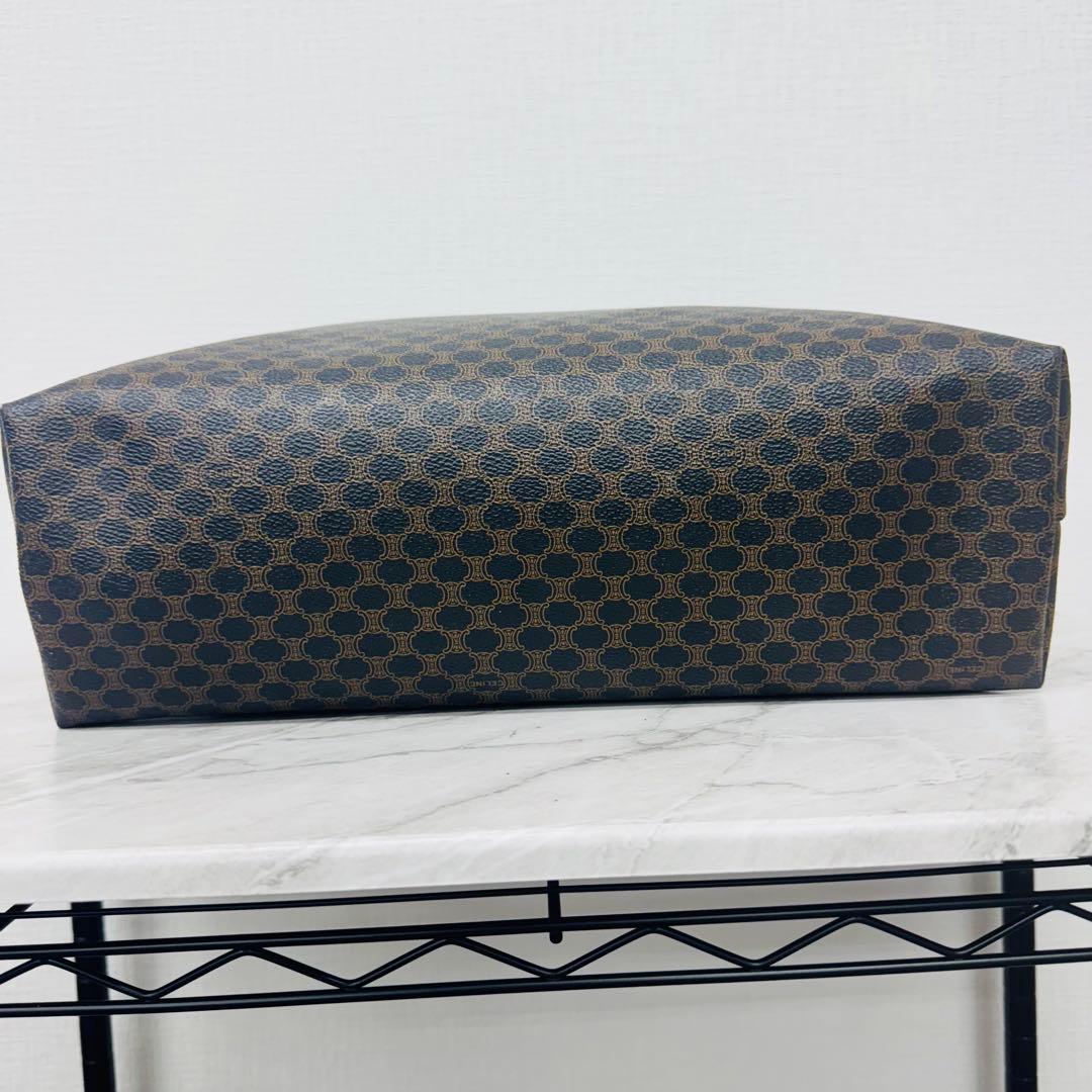 ✨CELINE✨マカダム✨レザー×PVC✨ブラック✨トートバッグ✨ハンドバッグ✨