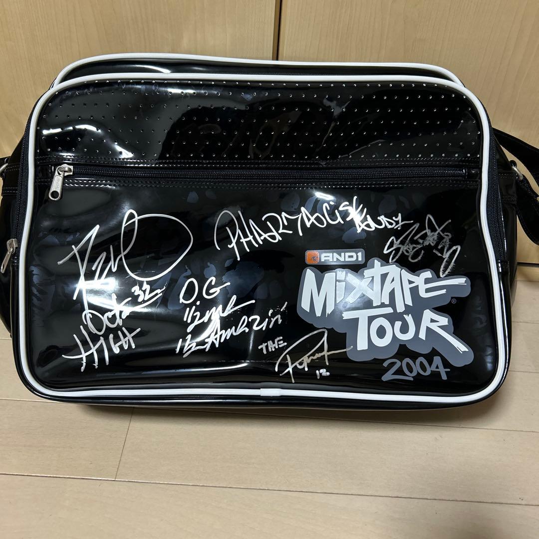 AND1 ミックステープツアー2004 エナメルバッグ　直筆サイン入り