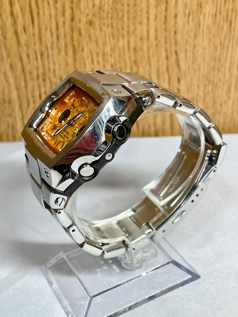 レア★G-SHOCK G-011AD-4BDR シルバー/オレンジ フルメタル