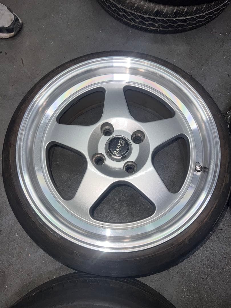 RAYONE 15インチ　7J+35 PCD100 4穴　深リム　美品