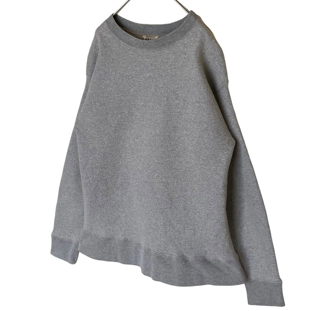 美品 AURALEE 4 BACK WOOL SWEAT BIG P/O グレー