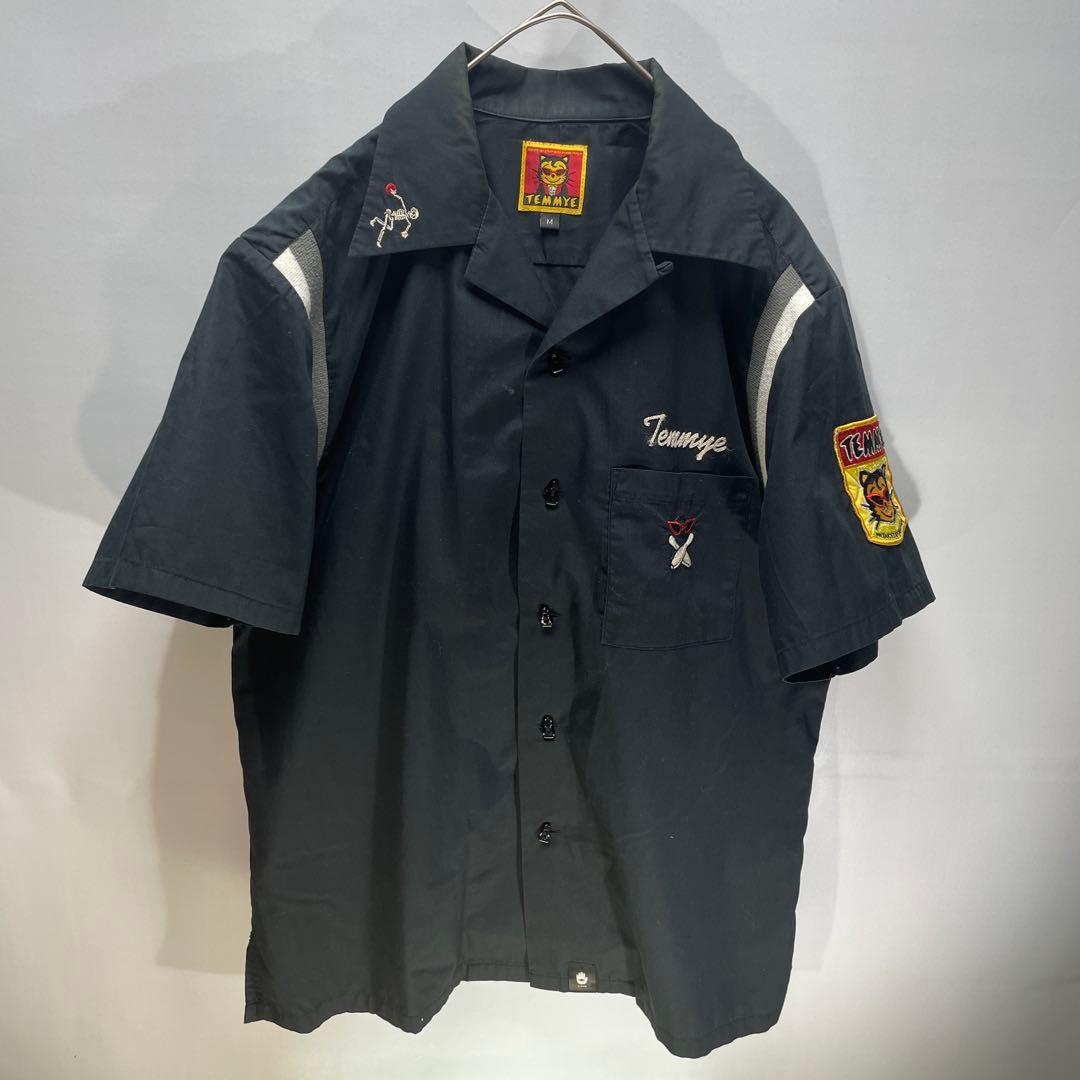 クリームソーダ　TEMMYE ティミー　刺繍　半袖　ボーリングシャツ　サイズM
