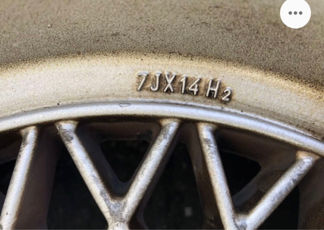  ビンテージホイール　2本　希少品　RG イタリア製　7j-14インチ